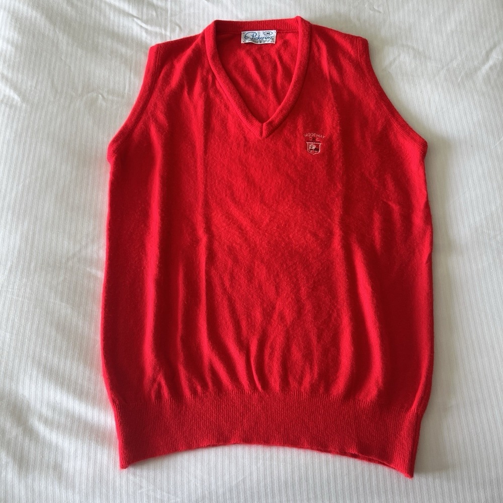Vintage‎ Pickering Sweater Vest Woodway Country Club Golf Preppy USA Mens M